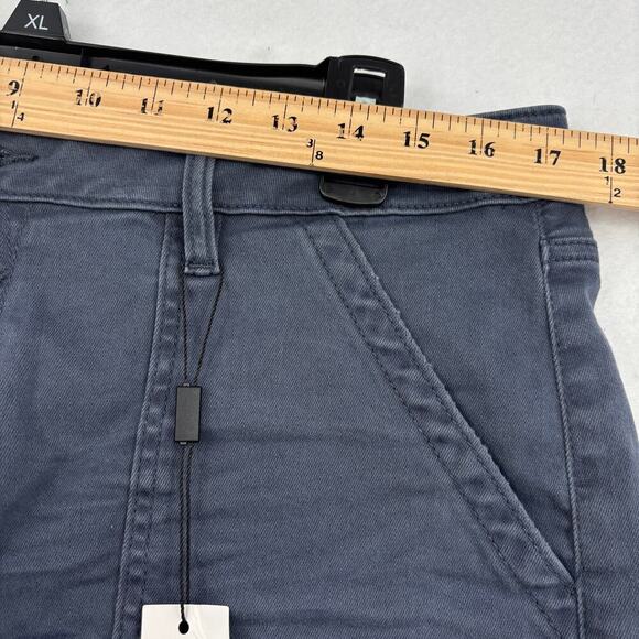 Vigoss Marley Jean Shorts Size 33 Grayish Blue Mid Rise Cut Off Stretch Denim - Picture 9 of 13